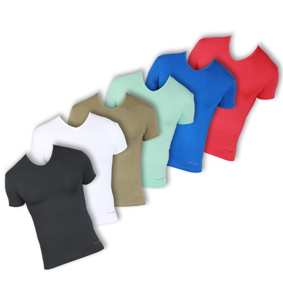 2-PACK Undershirt, V-Neck, Soft Stretch Bamboo, Second Skin - Picture 3 of 6